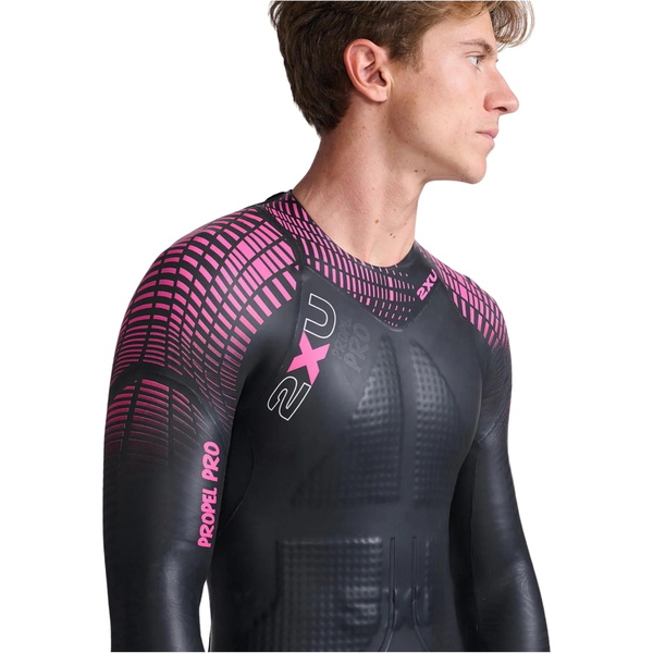 2025 2XU Mens Propel Pro Wetsuit MW5124c - Black / Punk Pink